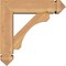 Ekena Millwork Legacy Arts and Crafts Smooth Bracket w/ Offset Brace, Western Red Cedar, 5 1/2"W x 18"D x 18"H BKT0604X18X18LEC03SWR - alternate 4
